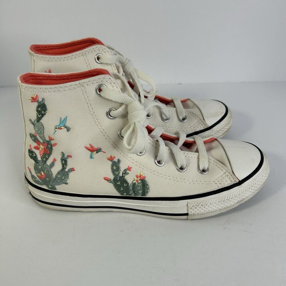 Converse Chuck Taylor All Star Unisex Kids Bird Floral High Top Lace-Up - US 2Y